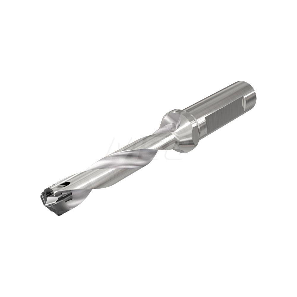 Ingersoll Cutting Tools Replaceable-Tip Drill: 15 to 15.9 mm Dia, 79 mm Max Depth, 20 mm Flatted Shank - 6231966