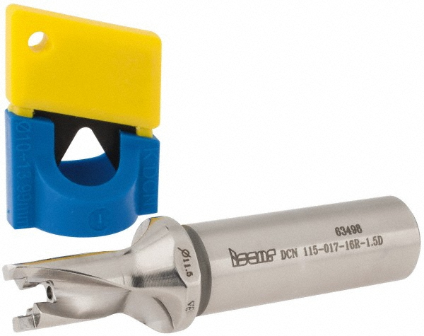 Kyocera Replaceable-Tip Drill: 11.5 to 11.99 mm Dia, 96 mm Max Depth, 16 mm Flange Shank - THD08617
