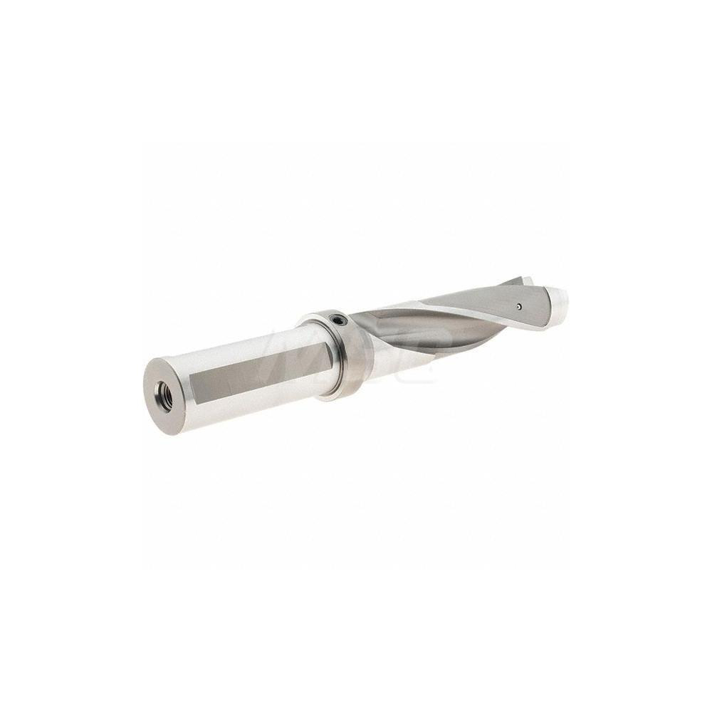 Kennametal Replaceable-Tip Drill: 38.1 to 39.1 mm Dia, 117.09 mm Max Depth, 38.1 mm Weldon Flat Shank - 1616135