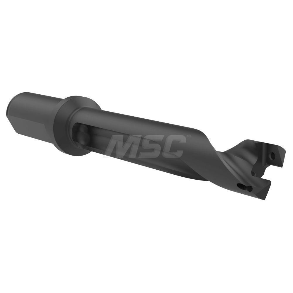 Kyocera Replaceable-Tip Drill: 22 to 22.99 mm Dia, 34.5 mm Max Depth, 25 mm Flange Shank - THD11536