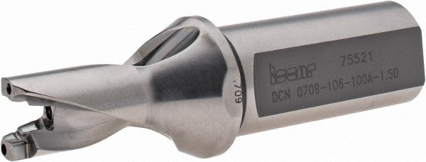 Ingersoll Cutting Tools Replaceable-Tip Drill: 0.7087 to 0.7441" Dia, 8-1/2" Max Depth, 1" Cylindrical Shank - 6127799