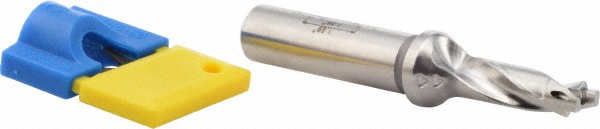 Ingersoll Cutting Tools Replaceable-Tip Drill: 0.3543 to 0.37" Dia, 4.32" Max Depth, 1/2" Cylindrical Shank - 6319426