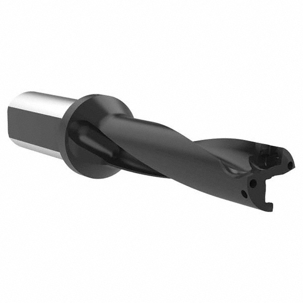 Allied Machine and Engineering Indexable Insert Drill: 3/4X3X5.961 4XD, 3/4" Max Dia, 3" Max Depth, 4xD, 1" Shank Dia - D4060750I-100F
