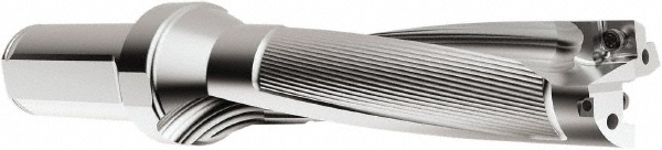 Allied Machine and Engineering Indexable Insert Drill: 3/4X3X5.961 4XD, 3/4" Max Dia, 3" Max Depth, 4xD, 1" Shank Dia - D4060750I-100F