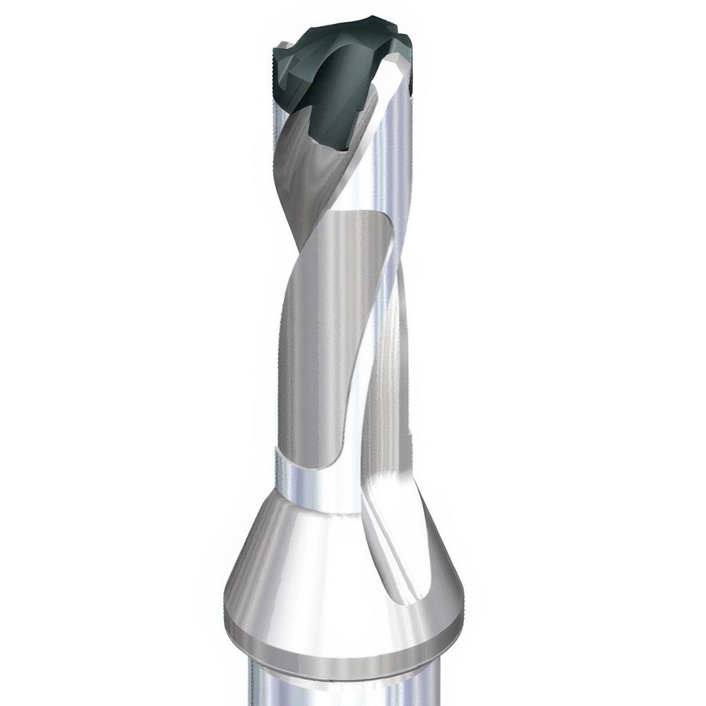 Widia Replaceable-Tip Drill: 14.5 to 14.99 mm Dia, 45 mm Max Depth, 16 mm Flatted Shank - 3850940