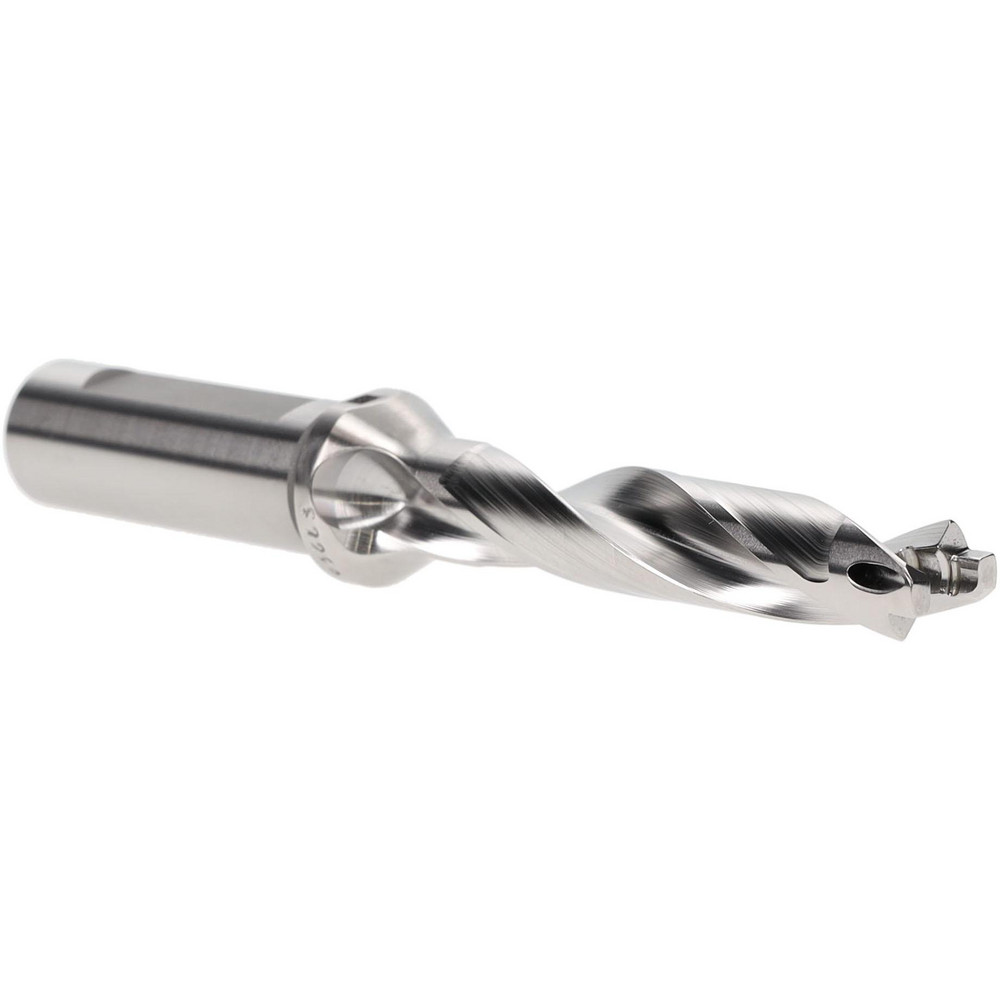 Widia Replaceable-Tip Drill: 14.5 to 14.99 mm Dia, 45 mm Max Depth, 16 mm Flatted Shank - 3850940