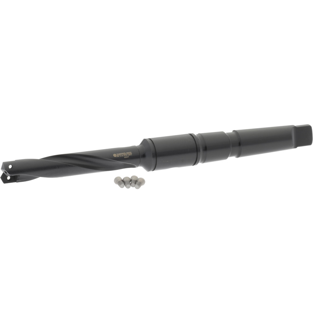 Allied Machine and Engineering Spade Drill: 33/64 to 11/16" Dia, 2-1/2" Max Depth, Helical Flute - 24000H-002I