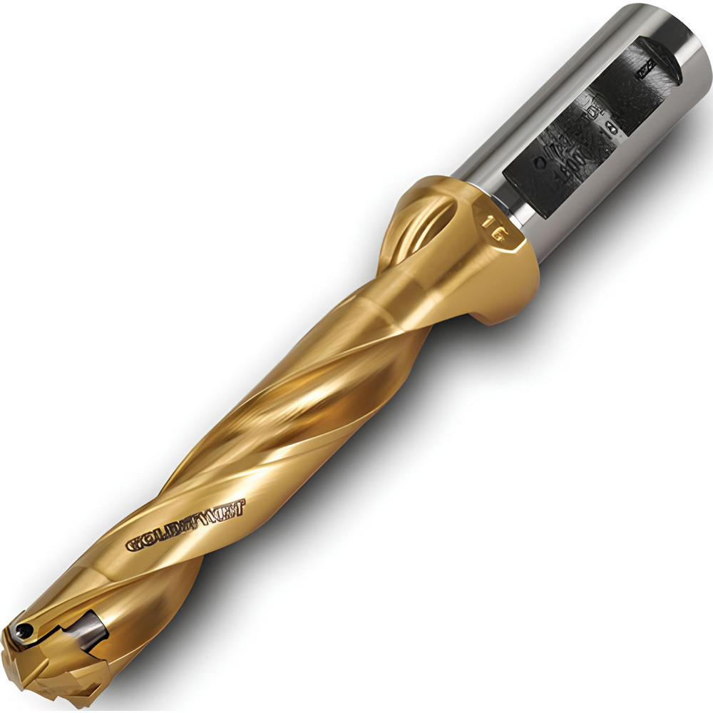 Ingersoll Cutting Tools Replaceable-Tip Drill: 0.2362 to 0.252" Dia, 0.35" Max Depth, 1/2" Cylindrical Shank - 6145473