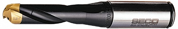 Kennametal Replaceable-Tip Drill: 10.5 to 12 mm Dia, 47.5 mm Max Depth, 12 mm Weldon Flat Shank - 6953898