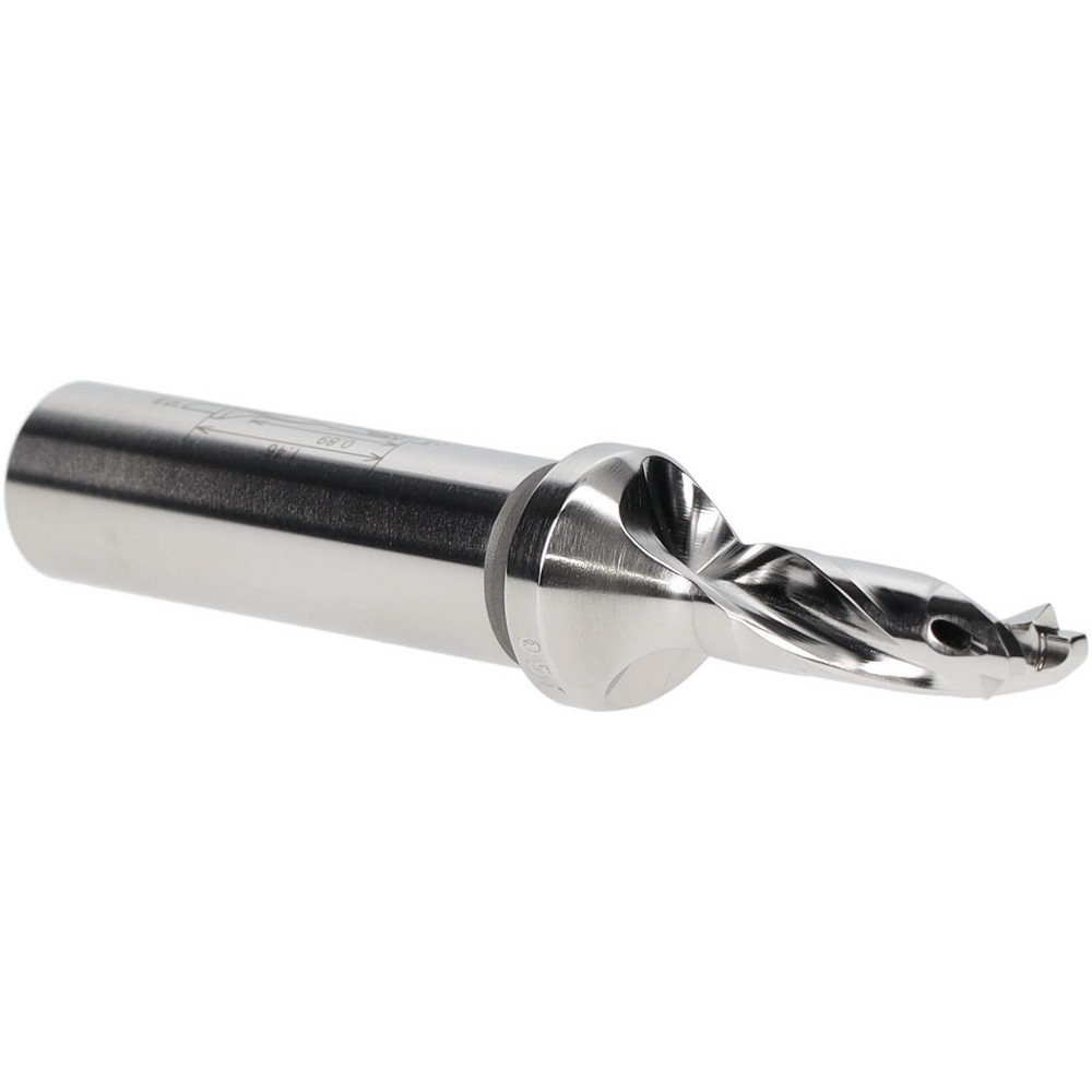 Ingersoll Cutting Tools Replaceable-Tip Drill: 0.2953 to 0.311" Dia, 1.46" Max Depth, 1/2" Cylindrical Shank - 3209668