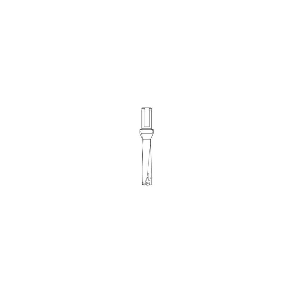 Seco Indexable Insert Drill: SD524-0875-350-1000R7C, 7/8" Max Dia, 3-1/2" Max Depth, 4xD, 1" Shank Dia - 03080296