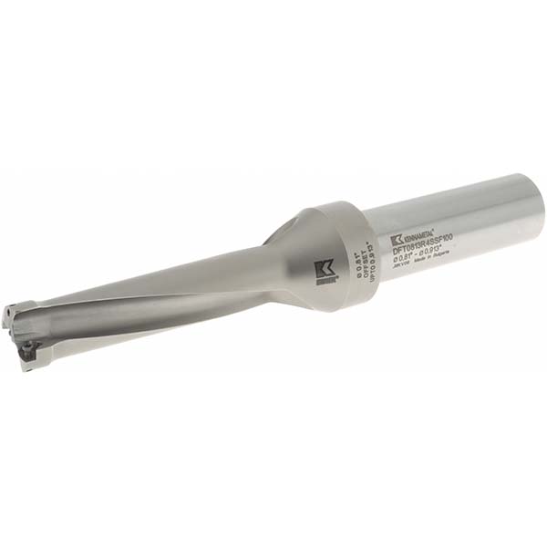 Komet Indexable Insert Drill: KUBT2,5D1406R05C1250EF, 1-13/32" Max Dia, 3-1/4" Max Depth, 2.5xD, 1-1/4" Shank Dia - 1589635701