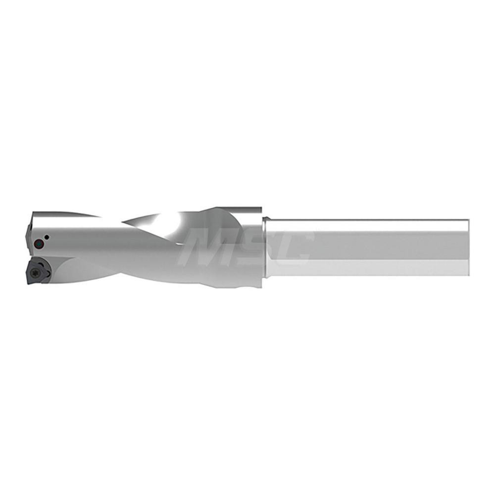 Kennametal Indexable Insert Drill: DFT2250R2SSF200, 2-1/2" Max Dia, 2.5xD, 2" Shank Dia - 1528421