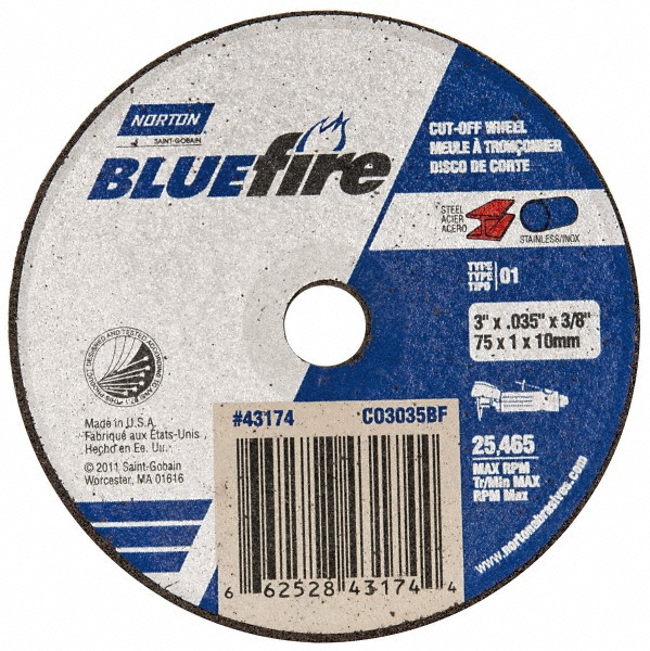Allied Machine and Engineering Spade Drill: 1-1/2 to 2-3/8" Dia, 8-1/2" Max Depth, Straight Flute - 21831-0004