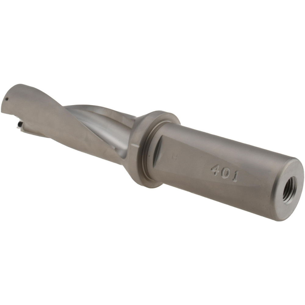 Hertel Indexable Insert Drill: HID-1.125-D3-1.250, 1.1590" Max Dia, 3xD, 1.2500" Shank Dia - 4006120