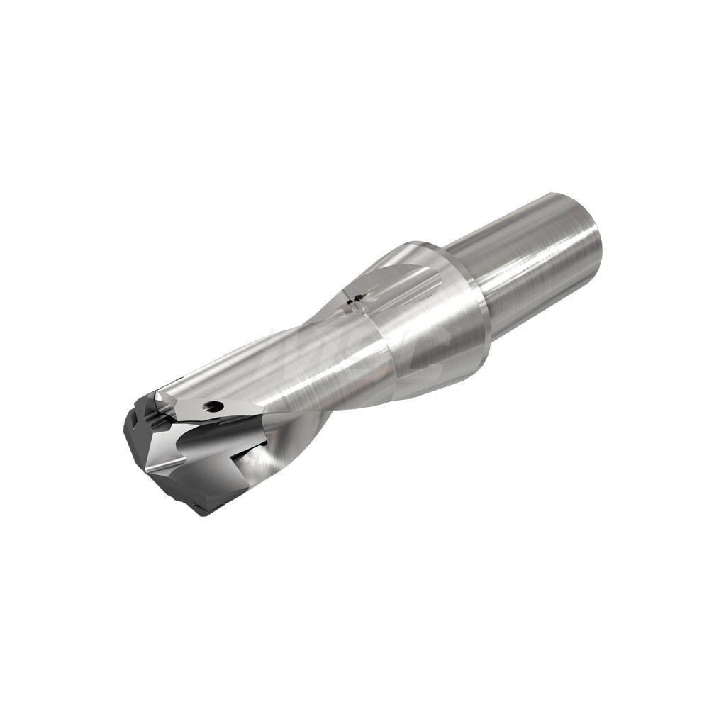 Ingersoll Cutting Tools Replaceable-Tip Drill: 6 to 6.4 mm Dia, 9 mm Max Depth, 12 mm Weldon Flat Shank - 6132153