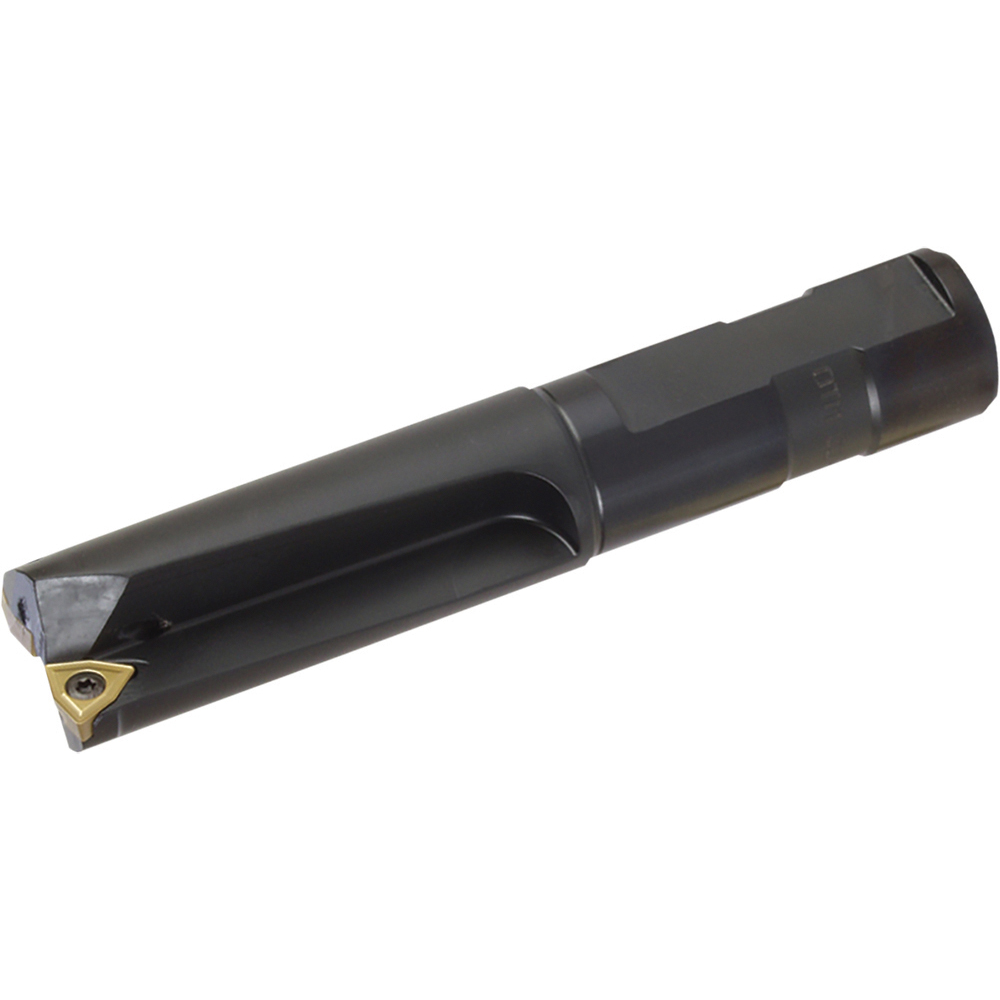 Kyocera Indexable Insert Drill: CD1303, 1.3032" Max Dia, 2.5000" Max Depth, 2xD, 1.0000" Shank Dia - OTM86075
