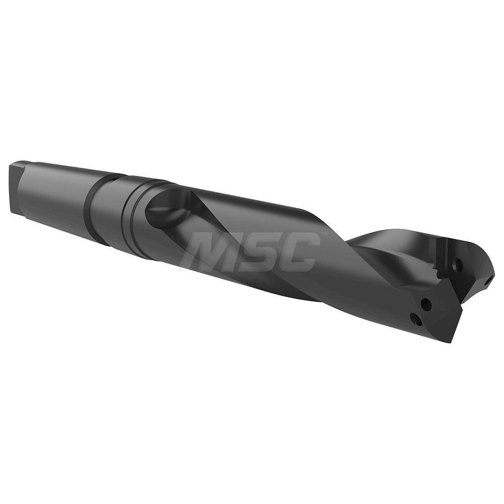 Kennametal Replaceable-Tip Drill: 10.5 to 10.99 mm Dia, 88 mm Max Depth, 11.11 mm Straight-Cylindrical Shank - 2542085