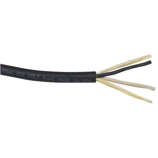 Carol Portable Cord, SOOW, 10 AWG, 2 C, Black, Rubber, Stranded, 600V, Indoor/Outdoor - 2767