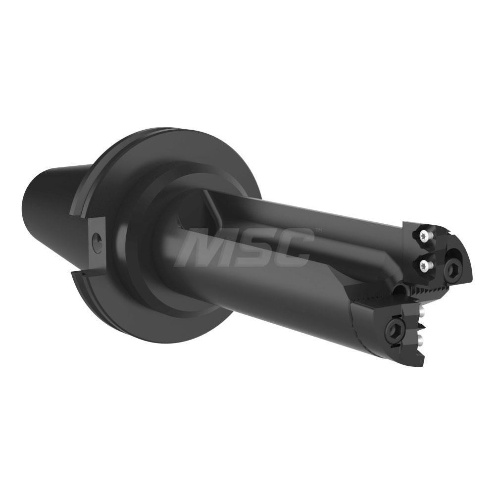 Allied Machine and Engineering Indexable Insert Drill: 1.88-2.0 REV3.5DCV50, 2" Max Dia, 7-1/32" Max Depth, 3.5xD, 2-3/4" Shank Dia - R34X35-CV50