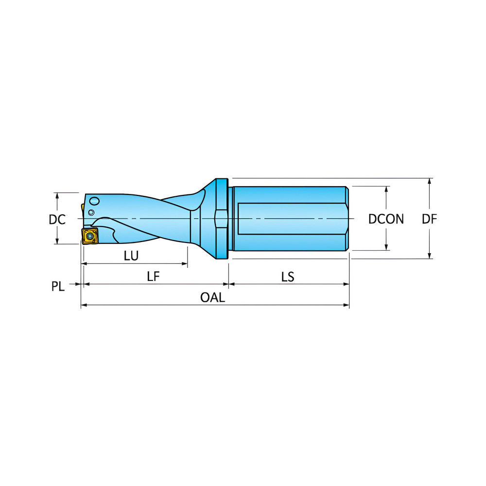 Ingersoll Cutting Tools Indexable Insert Drill: QR0290058JGR00, 2xD - 6102600