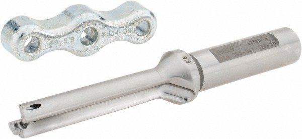 Kennametal Replaceable-Tip Drill: 9.5 to 9.99 mm Dia, 50.04 mm Max Depth, 9.53 mm Straight-Cylindrical Shank - 2250676