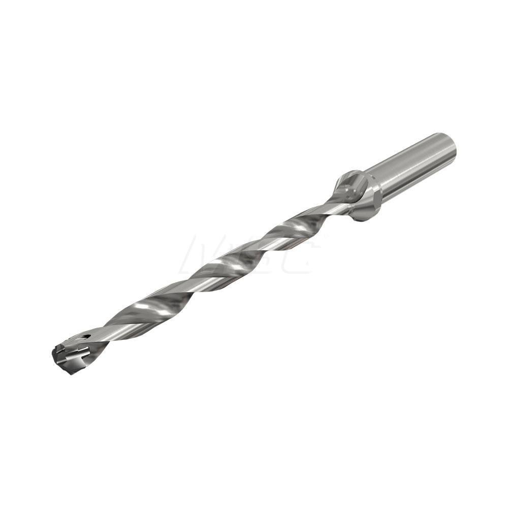 Kennametal Replaceable-Tip Drill: 9.5 to 9.99 mm Dia, 50.04 mm Max Depth, 9.53 mm Straight-Cylindrical Shank - 2250676