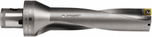 Komet Indexable Insert Drill: KUBQ2D1406R12ABS50F, 1-13/32" Max Dia, 2xD - 1587935795