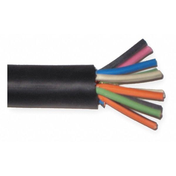 Carol Portable Cord, SOOW, 16 AWG, 10 C, Black, EPDM Rubber, Stranded, 600V, Indoor/Outdoor - 09610.99.01