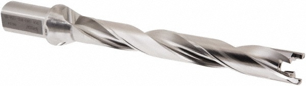 Ingersoll Cutting Tools Replaceable-Tip Drill: 1.063 to 1.0984" Dia, 5.47" Max Depth, 1-1/4" Flatted Shank - 6146025