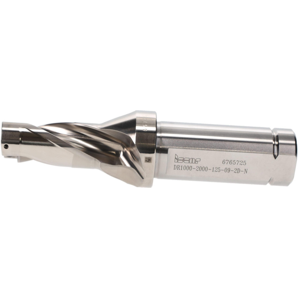 Iscar Indexable Insert Drill: DR1000-2000-125-09-2DN, 1" Max Dia, 2" Max Depth, 2xD, 1-1/4" Shank Dia - 3201795