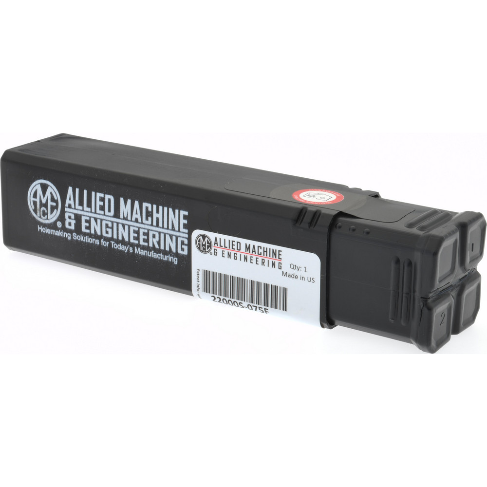 Allied Machine and Engineering Spade Drill: 33/64 to 11/16" Dia, 1-3/8" Max Depth, Straight Flute - 22000S-075F