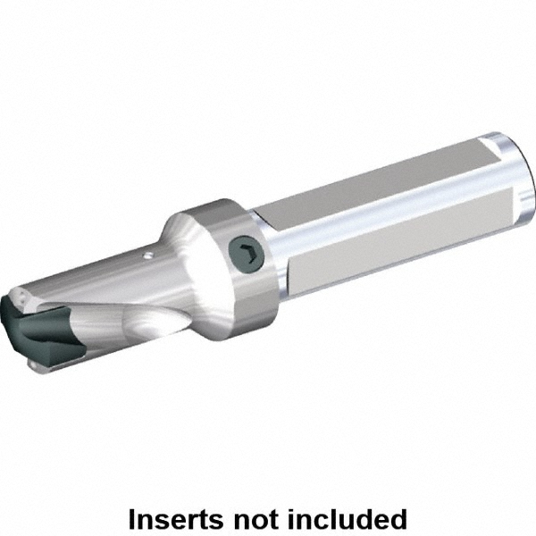 Kennametal Replaceable-Tip Drill: 32 to 36 mm Dia, 36.07 mm Max Depth, 31.75 mm Weldon Flat Shank - 1792232