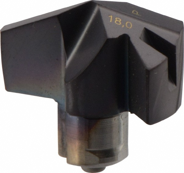 Iscar Replaceable-Tip Drill: 0.531 to 0.547" Dia, 2.65" Max Depth, 5/8" Straight-Cylindrical Shank - 3202633