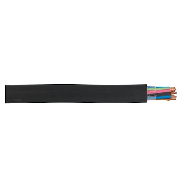 Prysmian Portable Cord, SOOW, 10 AWG, 6 C, Black, CPE, Stranded, 600V - 09006.99.01