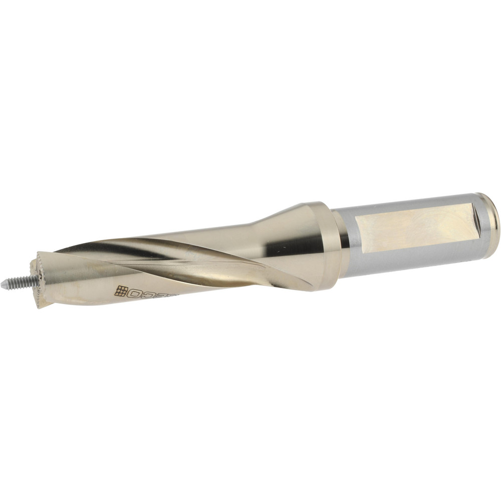 Widia Replaceable-Tip Drill: 17 to 17.99 mm Dia, 90 mm Max Depth, 20 mm Flatted Shank - 3850947