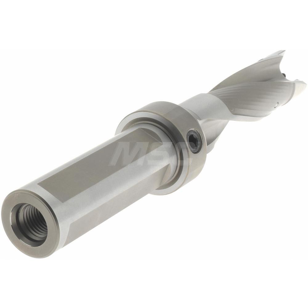Kennametal Replaceable-Tip Drill: 23.81 to 24 mm Dia, 72 mm Max Depth, 25.4 mm Weldon Flat Shank - 1505119