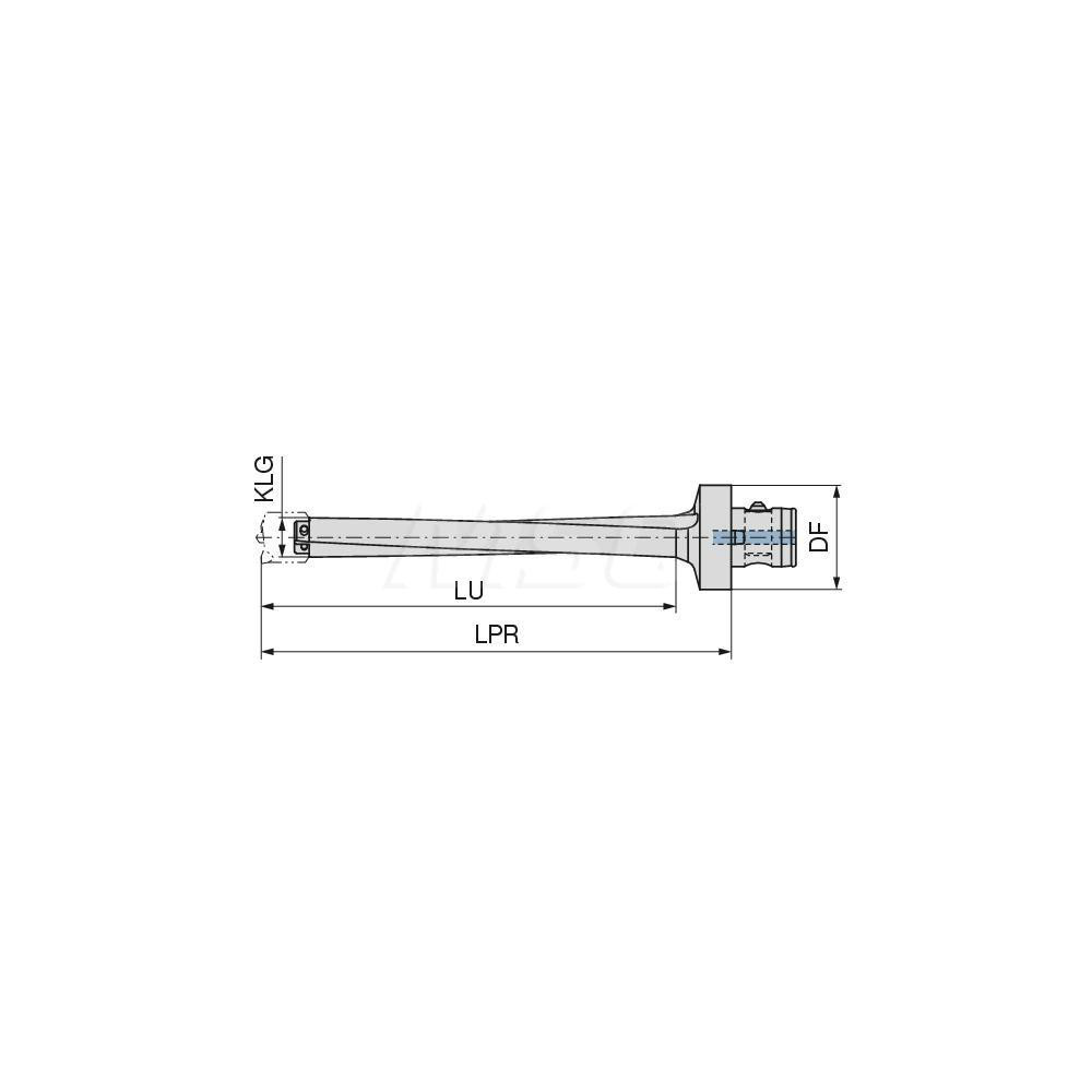 Komet Indexable Drill Body: Flange Shank - 1086970591