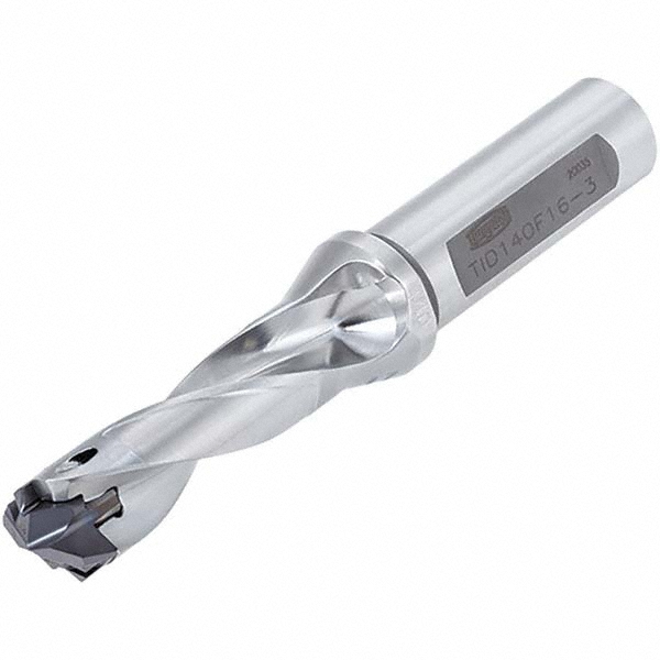 Ingersoll Cutting Tools Replaceable-Tip Drill: 8.5 to 8.9 mm Dia, 68 mm Max Depth, 12 mm Cylindrical Shank - 3204576