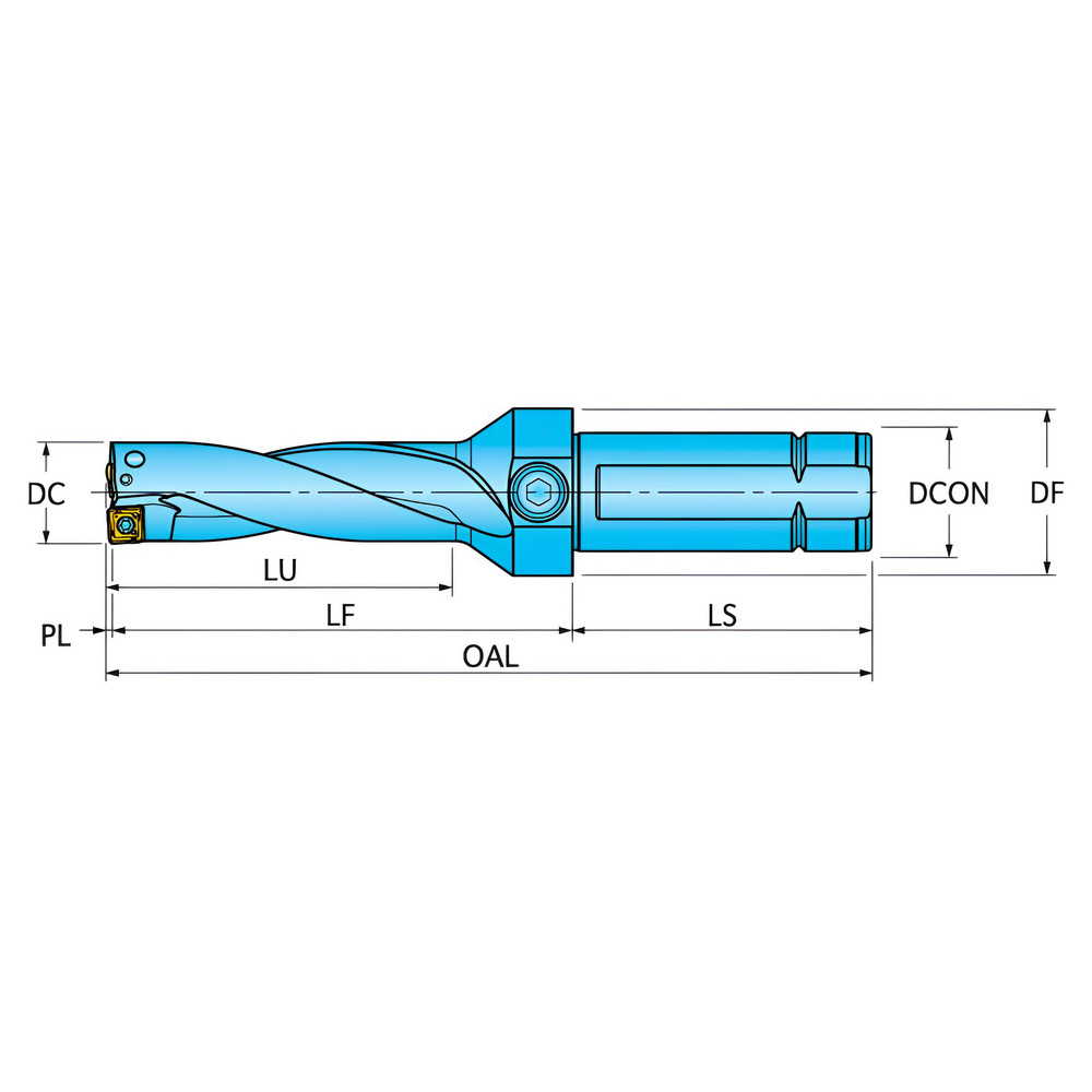 Ingersoll Cutting Tools Indexable Insert Drill: QR0191057N5R02, 3xD - 6100259