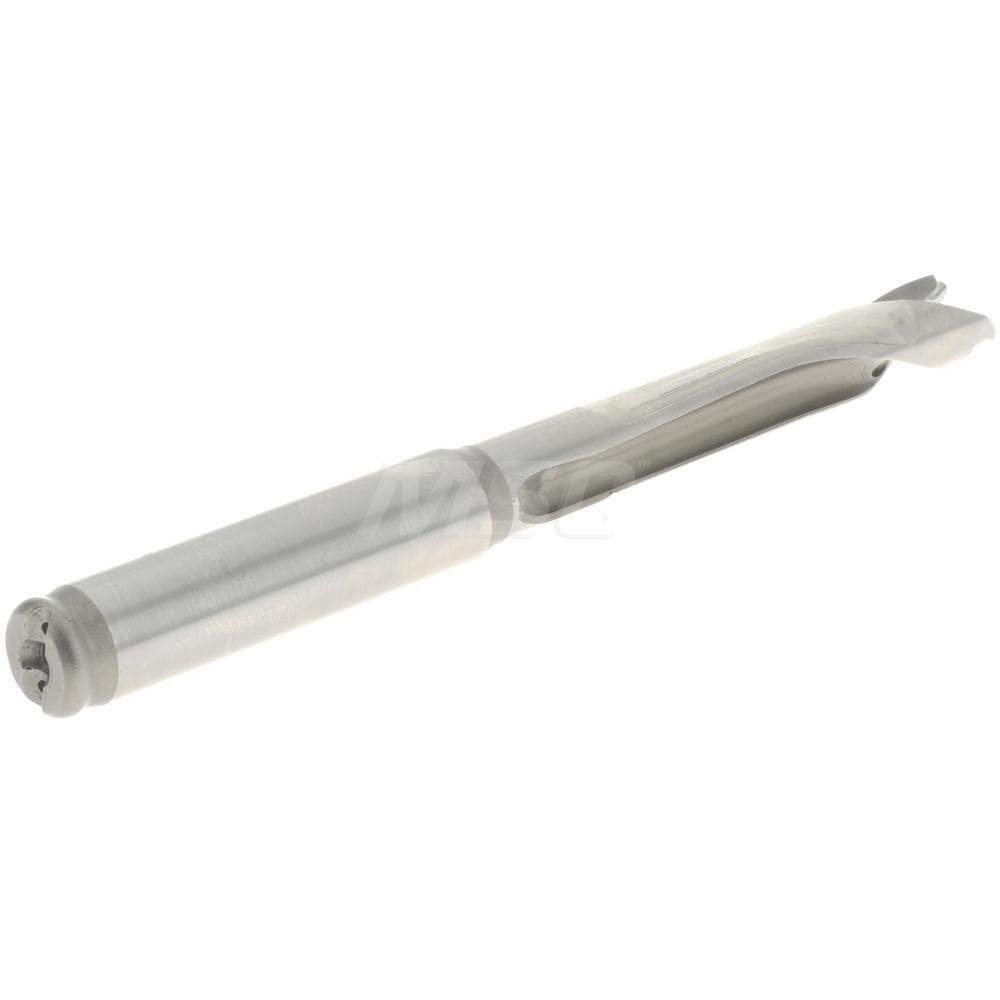 Kennametal Replaceable-Tip Drill: 8.5 to 8.99 mm Dia, 44.96 mm Max Depth, 9.53 mm Straight-Cylindrical Shank - 2250674