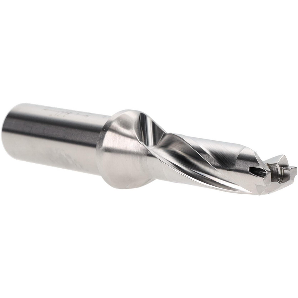 Kennametal Replaceable-Tip Drill: 8.5 to 8.99 mm Dia, 44.96 mm Max Depth, 9.53 mm Straight-Cylindrical Shank - 2250674