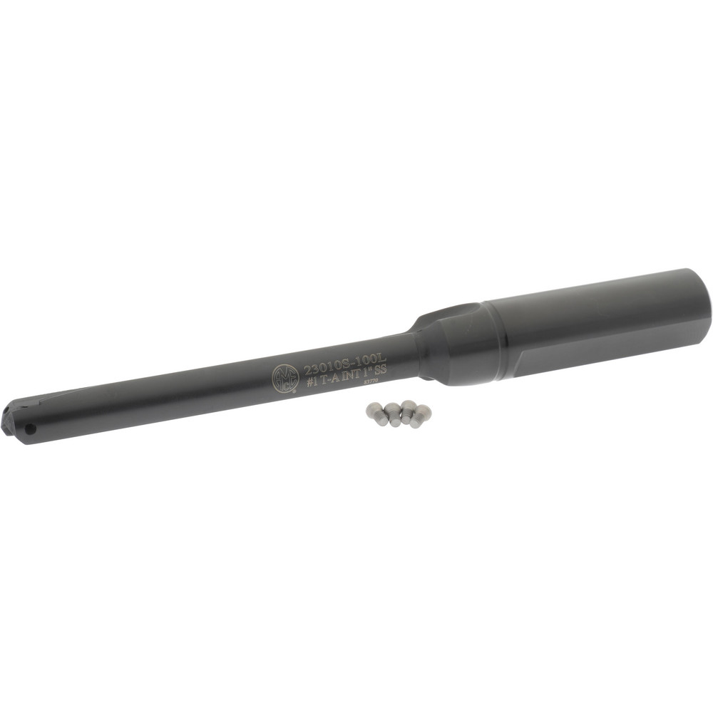Allied Machine and Engineering Spade Drill: 45/64 to 15/16" Dia, 2-5/8" Max Depth, Straight Flute - 22010S-075L