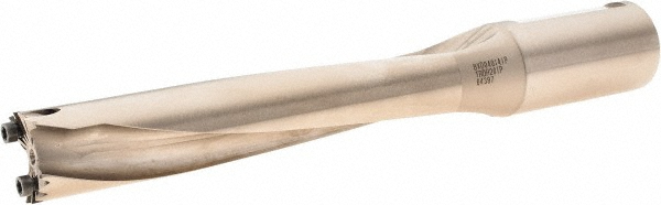 Iscar Replaceable-Tip Drill: 1.181 to 1.216" Dia, 5.9" Max Depth, 1-1/4" Weldon Flat Shank - 3203533
