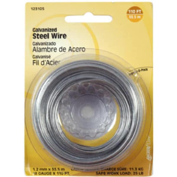 Totalturf 123130 25 ft. 16 Gauge- Galvanized Wire - TO3847215