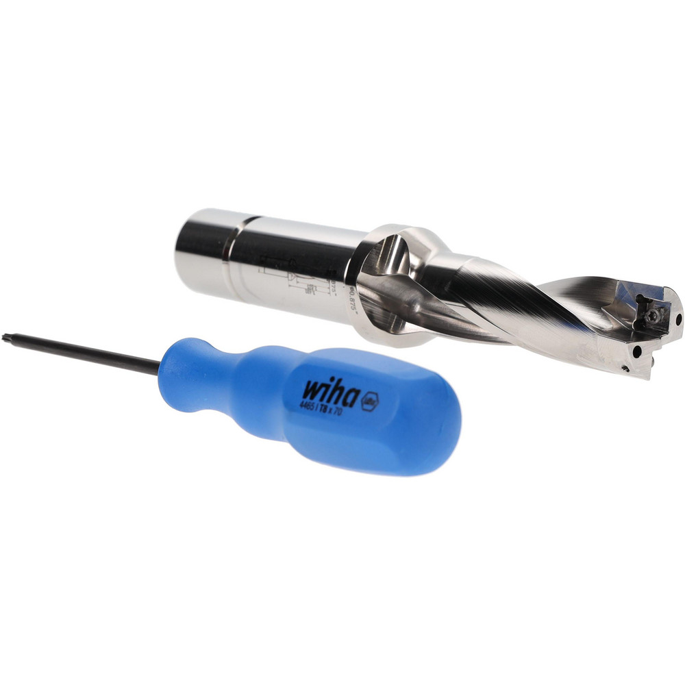 OSG Indexable Insert Drill: P5D0875FS100A07, 7/8" Max Dia, 4-3/8" Max Depth, 5xD, 1" Shank Dia - 52505000