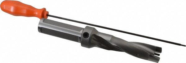 Ingersoll Cutting Tools Replaceable-Tip Drill: 25 to 25.9 mm Dia, 200 mm Max Depth, 32 mm Weldon Flat Shank - 3204254