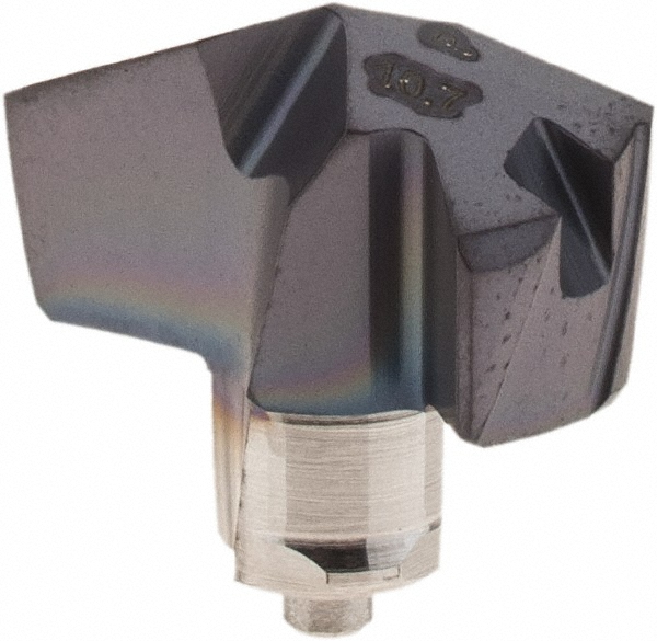 Iscar Replaceable-Tip Drill: 20 to 20.9 mm Dia, 64.32 mm Max Depth, 25 mm Flatted Shank - 3335703