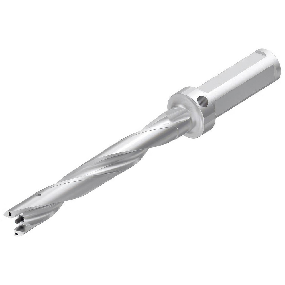 Ingersoll Cutting Tools Replaceable-Tip Drill: 0.2756 to 0.2913" Dia, 2.2" Max Depth, 1/2" Weldon Flat Shank - 3204644