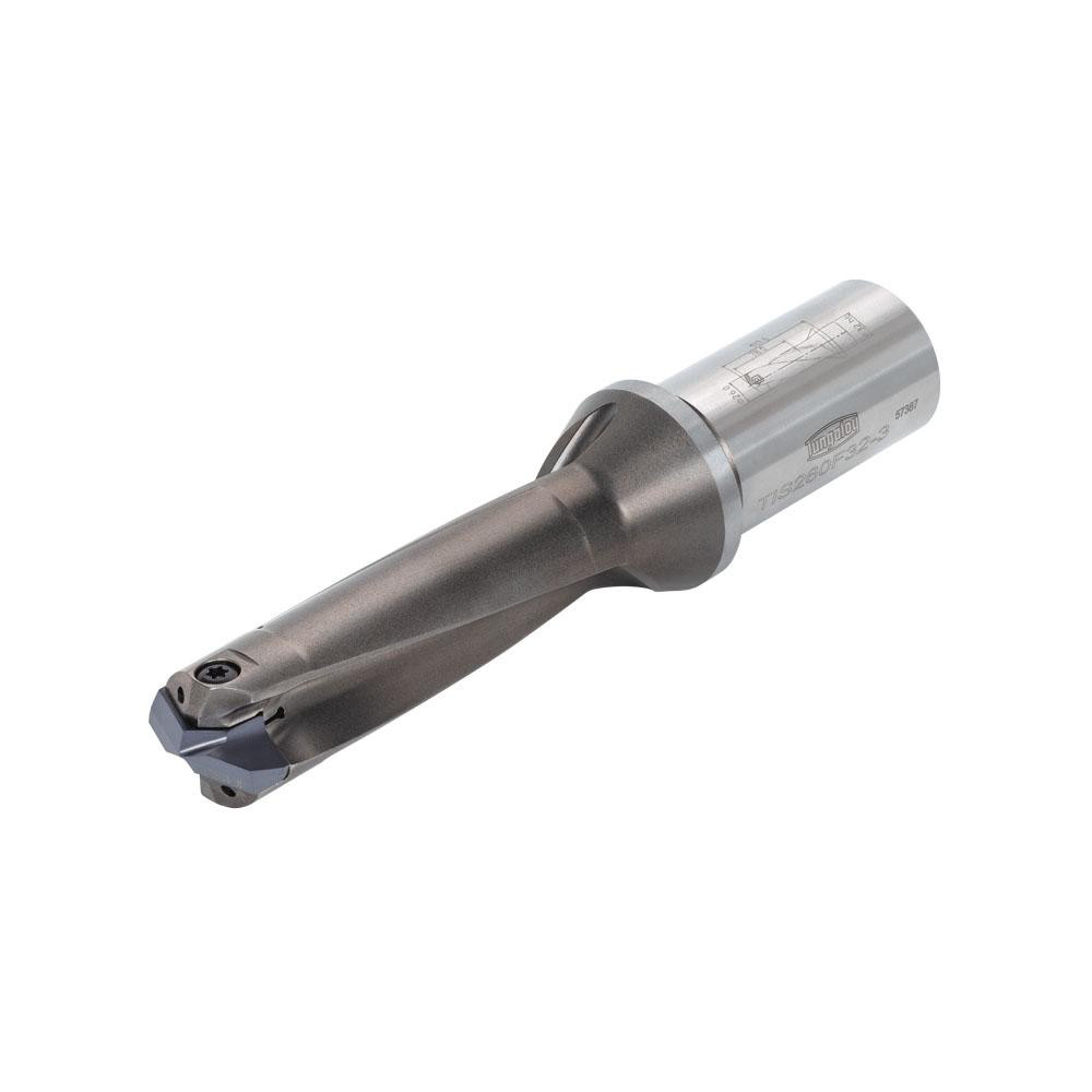 Iscar Replaceable-Tip Drill: 26 to 26.9 mm Dia, 316.7 mm Max Depth, 32 mm Straight-Cylindrical Shank - 3203558